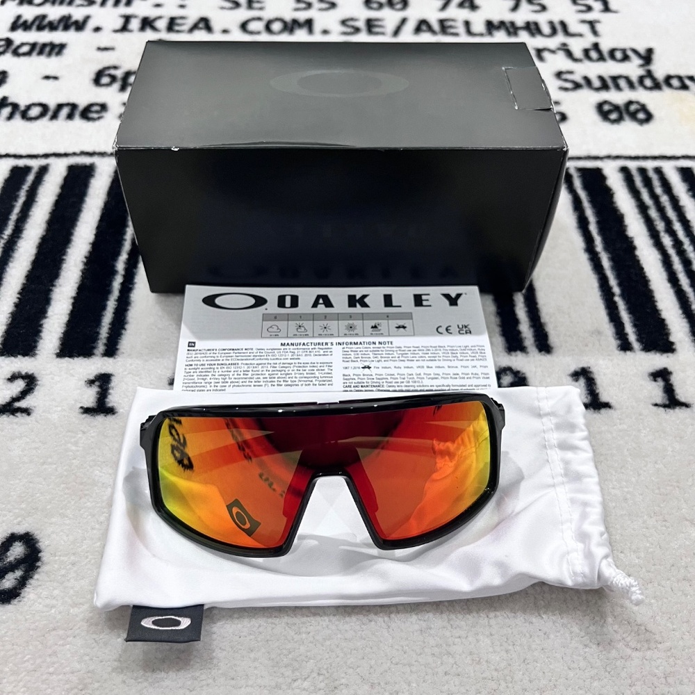Oakley Sutro S Prizm Lens Ruby Polished Black Frame Sunglasses